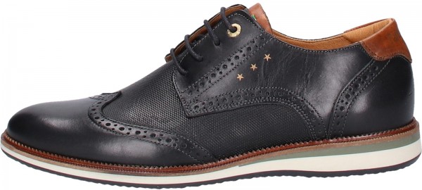 Pantofola d Oro Halbschuhe Leder Schwarz