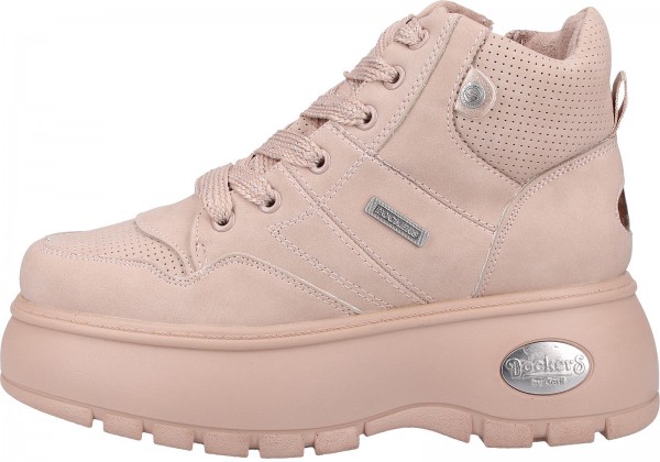 Dockers Halbschuhe Nappaleder Rosa
