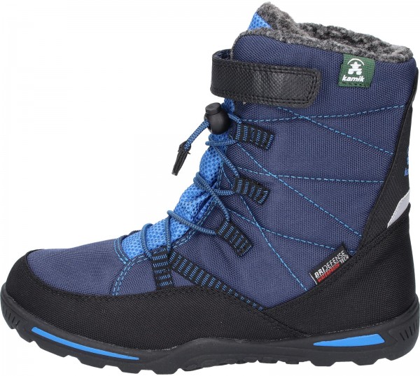 Kamik Stiefel Lederimitat/Textil Navy Warmfutter