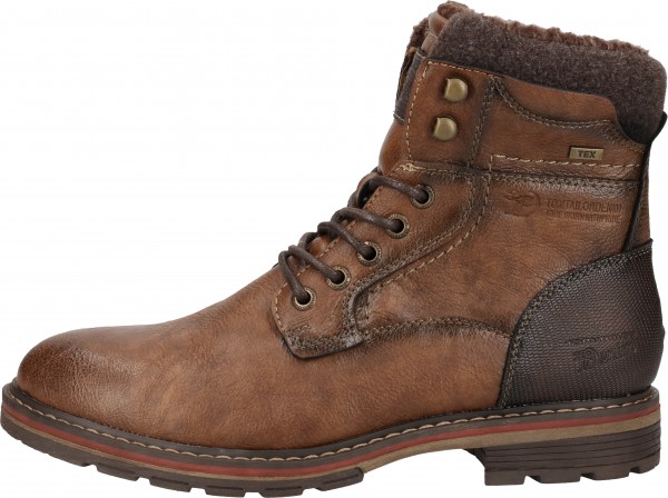Tom Tailor Stiefelette Lederimitat Braun