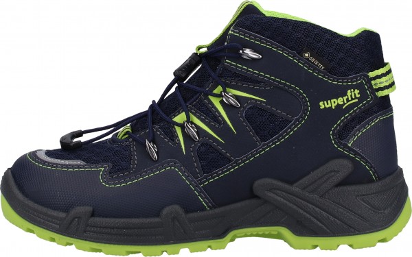Superfit Stiefelette Lederimitat/Textil Blau/Grün