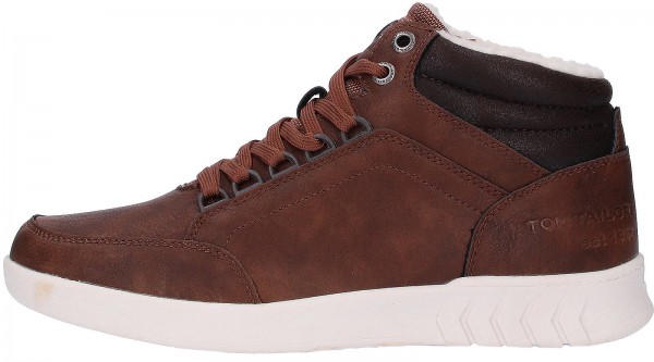 Tom Tailor Sneaker Leder/Textil Schwarz Warmfutter