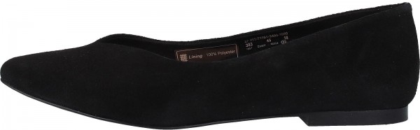 Bugatti Ballerinas Veloursleder Schwarz