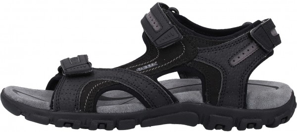 Geox Sandals Leather manmade Black/beige