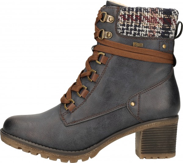 Relife Stiefelette Lederimitat/Textil Dunkelblau Warmfutter