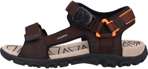 Geox Sandalen Lederimitat/Textil Coffee