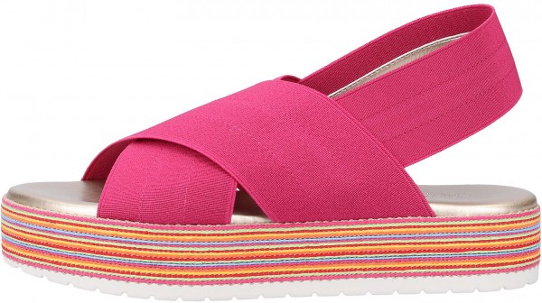 Rapisardi Sandalen Textil Fuxia