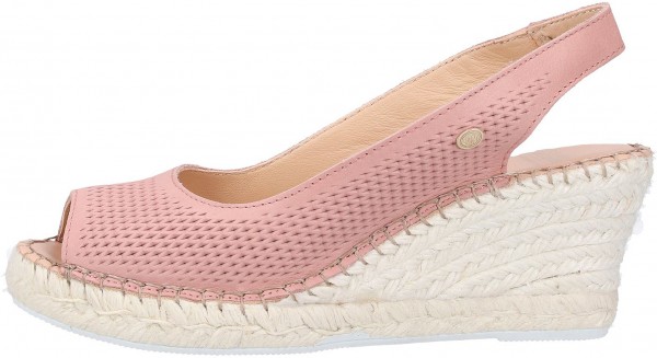 Fred de la Bretoniere Sandalen Nubukleder Rose