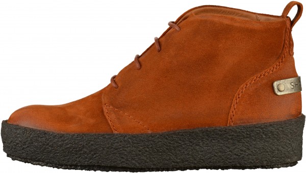 Shabbies Amsterdam Stiefelette Nubukleder Orange