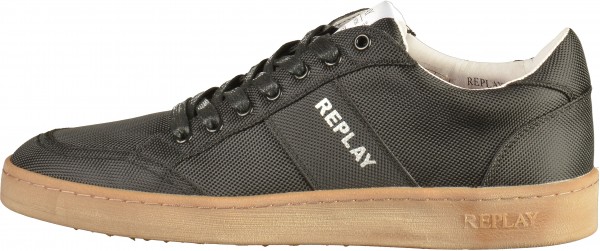 Replay Sneaker Lederimitat Schwarz