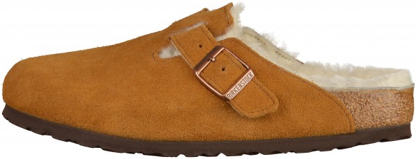 Birkenstock Boston Clogs Veloursleder Mink