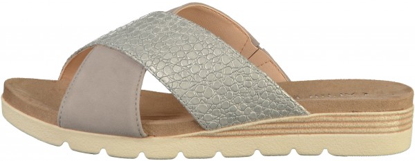 Caprice Pantoletten Leder Grau