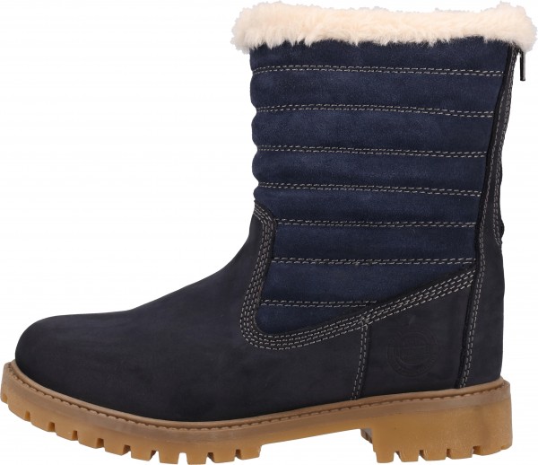Darkwood Stiefelette Leder Navy