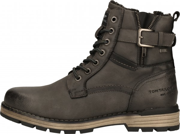 Tom Tailor Stiefelette Lederimitat Grau Warmfutter