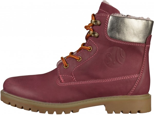 s.Oliver Stiefelette Leder Pink Warmfutter