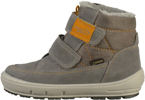 Superfit Stiefelette Leder/Textil Grau Warmfutter