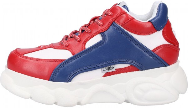 Buffalo Sneaker Lederimitat Rot/Blau