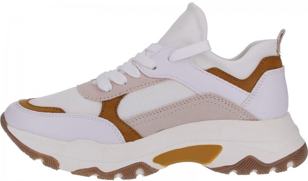 Marco Tozzi Sneaker Lederimitat/Textil Weiß