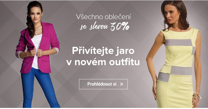 Všechno oblečení se slevou 30%