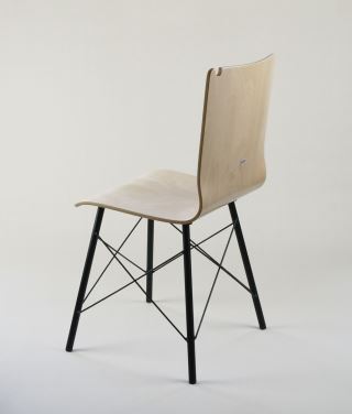 ROMA X krzesło ze sklejki, metalowa rama