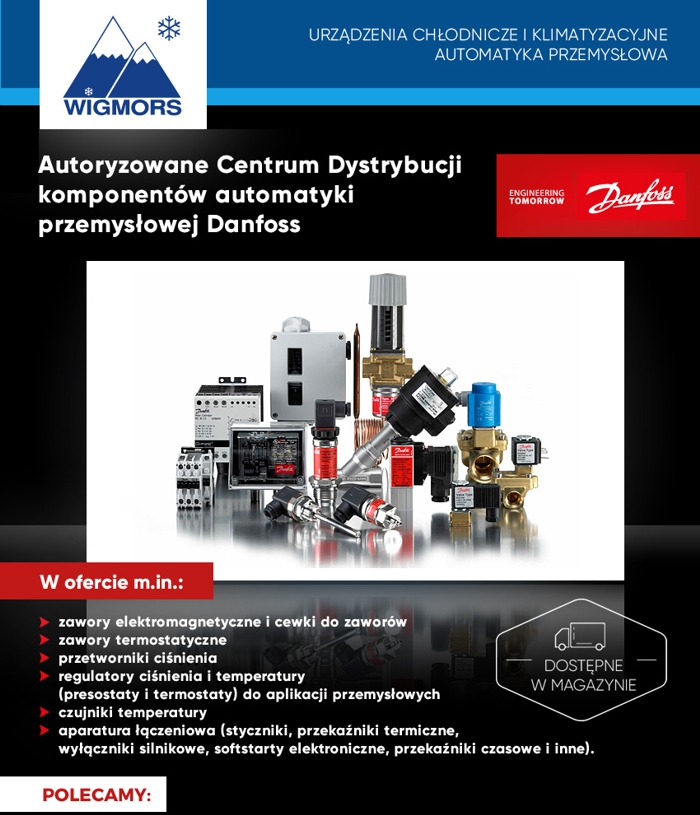 WIGMORS - Autoryzowane Centrum Dystrybucji komponentów automatyki Danfoss