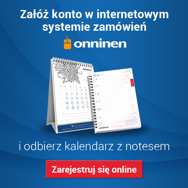 Załóż konto online i odbierz kalendarz z notesem