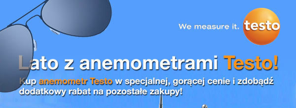 Lato z anemometrami Testo