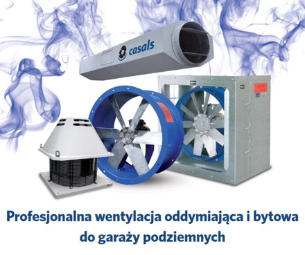 Profesjonalna wentylacja oddymiająca i bytowa garaży podziemnych