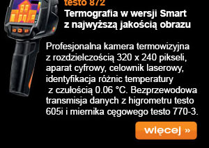 testo 872 - termografia w wersji Smart z najwyższą jakoscią obrazu