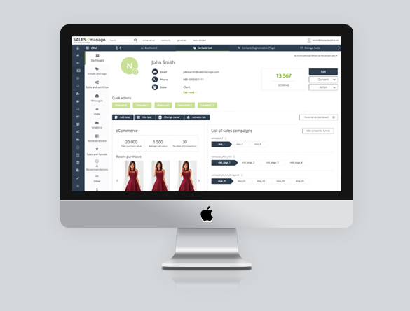 Demo gratuita di SALESmanago, piattaforma di Marketing Automation