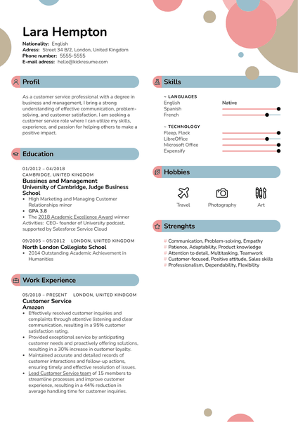 Porter Resume Sample Kickresume - Thumbnail 