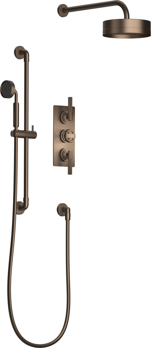 1/2" Concealed thermostatic shower 2 volume controls Samuel Heath
