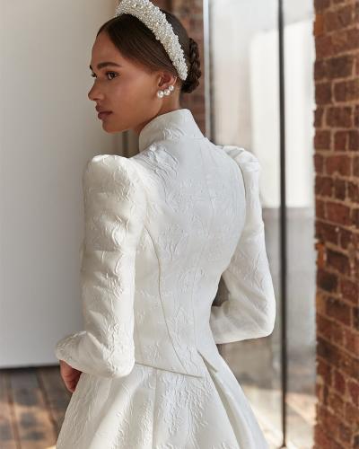 SASSI HOLFORD STEPHANIE + STEPHANIE JACKET WEDDING DRESS