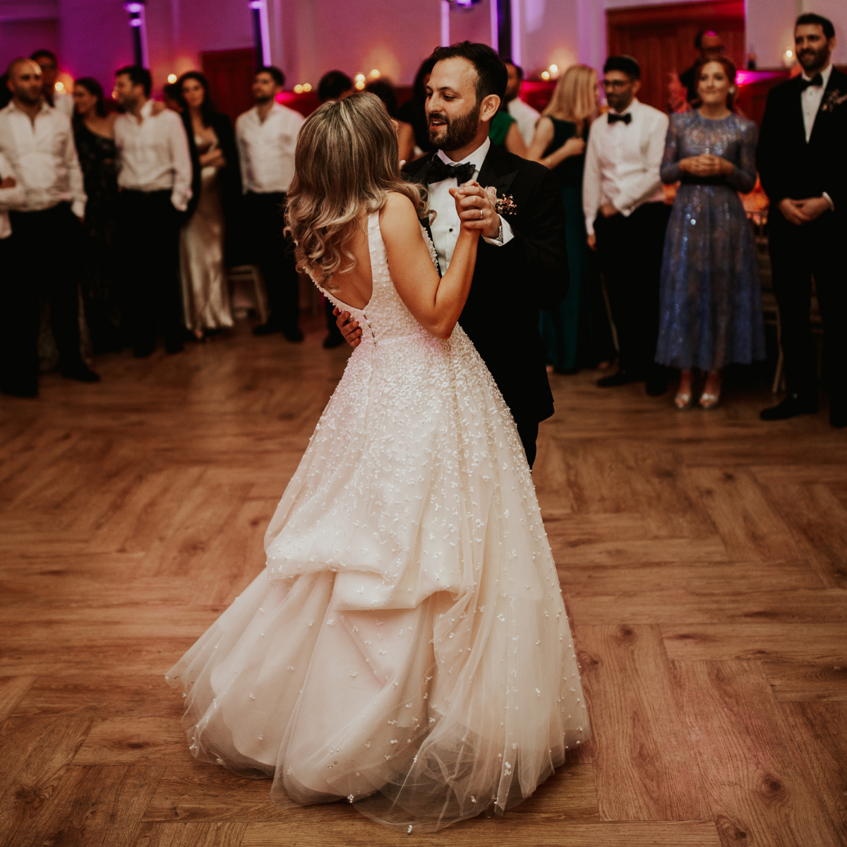 Sassi Holford real bride Lily wearing bespoke Sassi Holford wedding dress