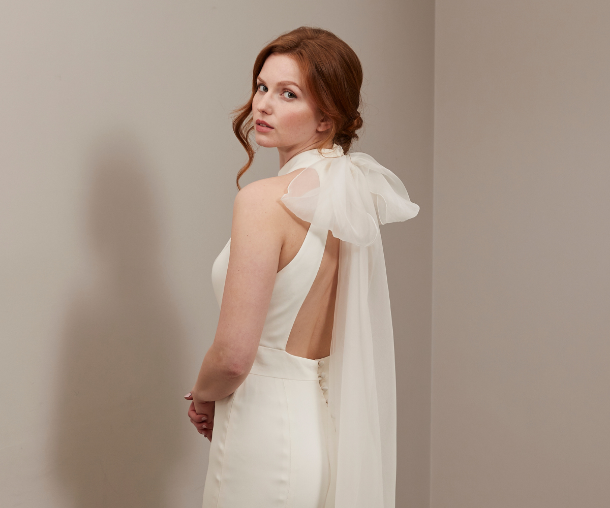 Sassi Holford Race Neck Wedding Dress