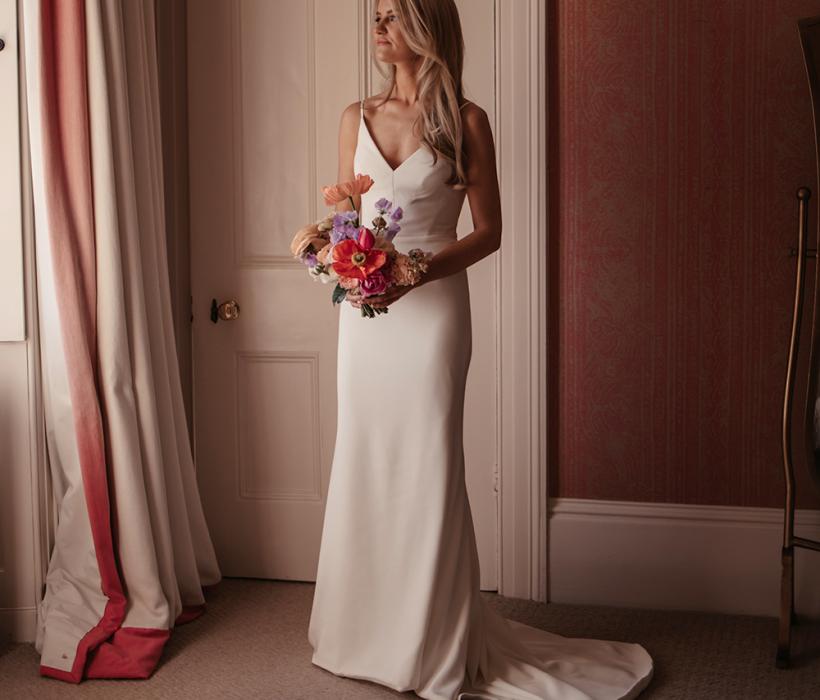 Real Bride Poppy Sassi Holford Saskia Dress