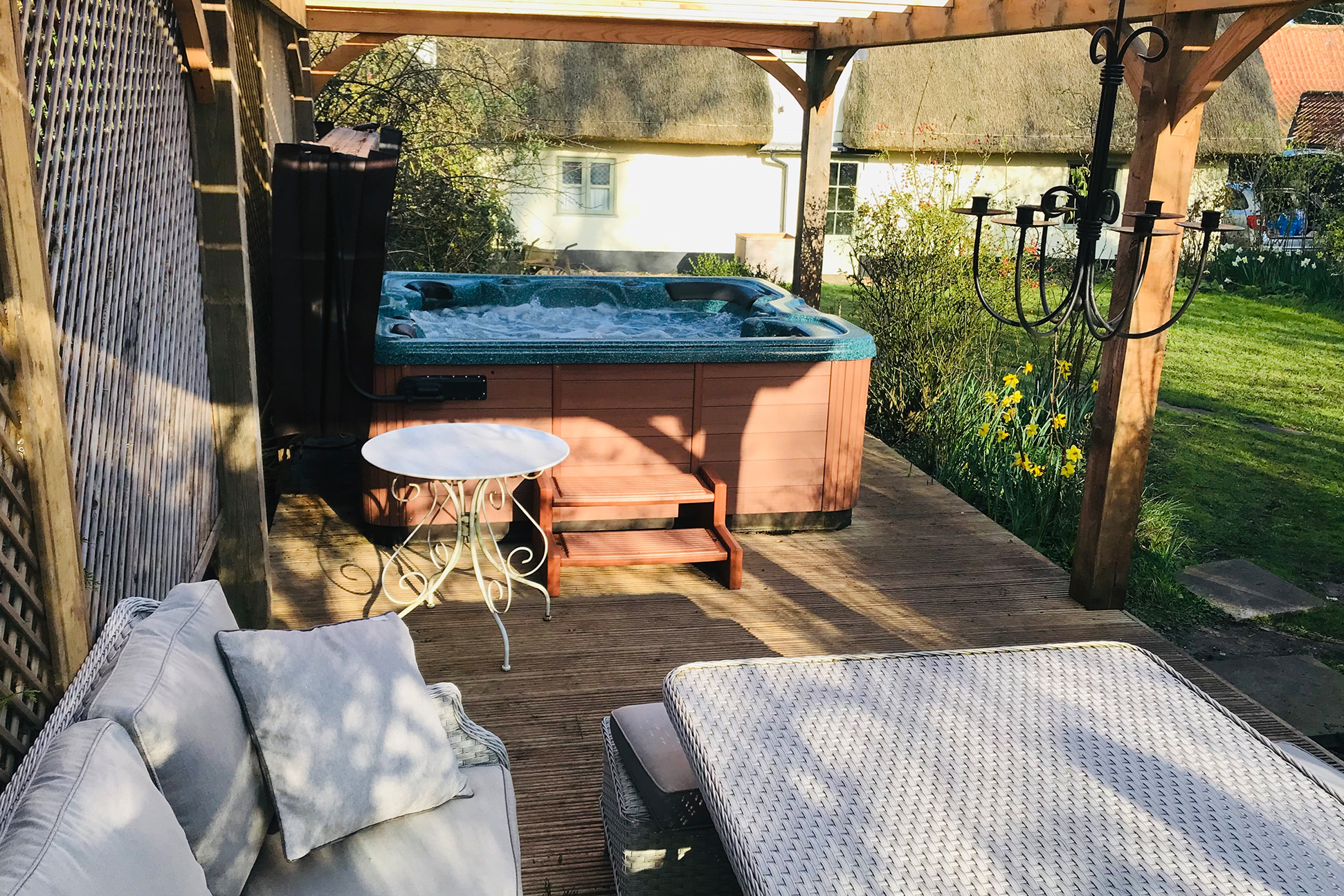 Pampering places with hot tubs in Norfolk