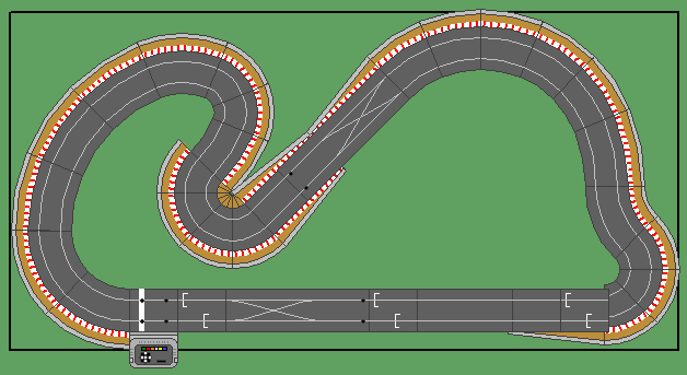 scalextric track layouts 8x4