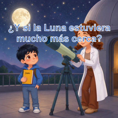 ¿Y si la Luna estuviera mucho más cerca?