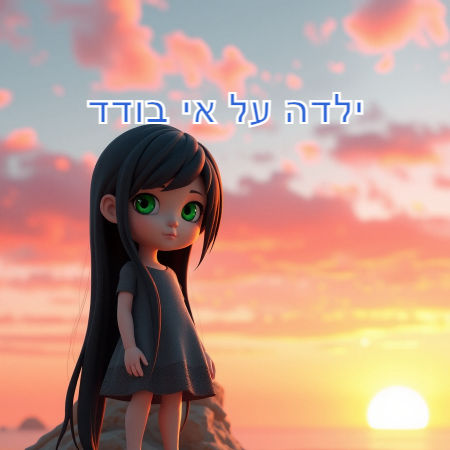 ילדה על אי בודד
