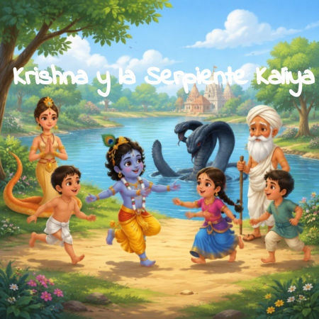 Krishna y la Serpiente Kaliya