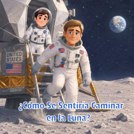 ¿Cómo Se Sentiría Caminar en la Luna?