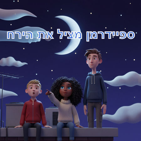ספיידרמן מציל את הירח