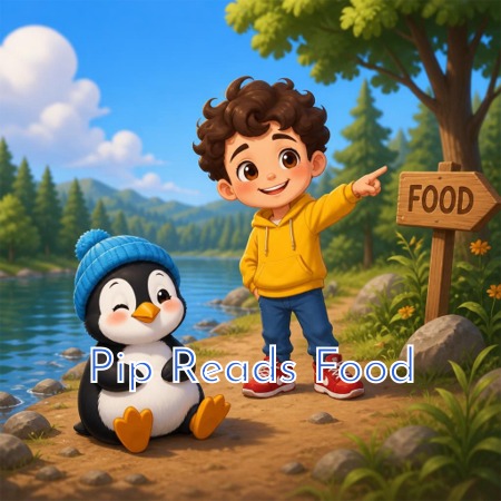 Pip Reads Food