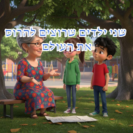  שני ילדים שרוצים להרוס את העולם