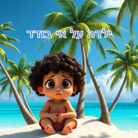 ילדה על אי בודד