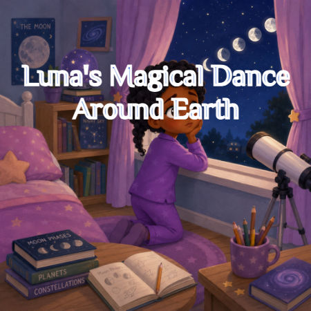 Luna's Magical Dance Around Earth