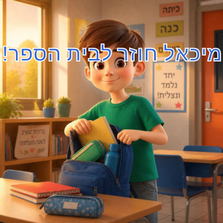 מיכאל חוזר לבית הספר!