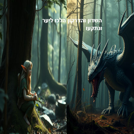 השדון  והדרקון שנתקעו ביער המפחיד
