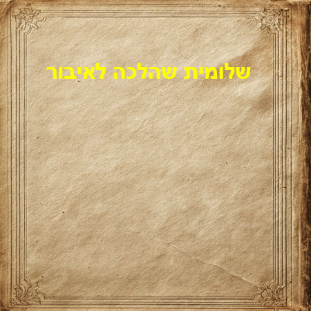 שלומית שהלכה לאיבור